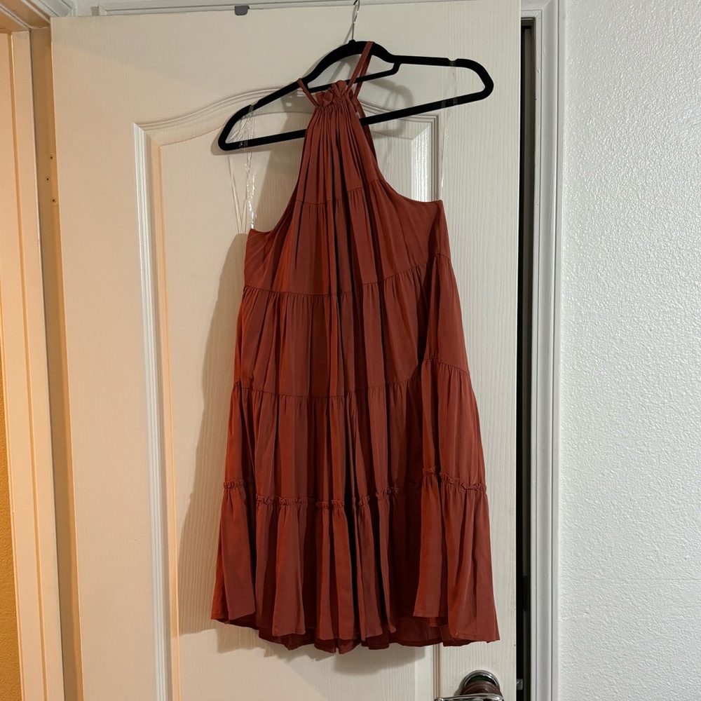 NEVER WORN WITH TAGS! Nectar boutique burnt orange short summer dress